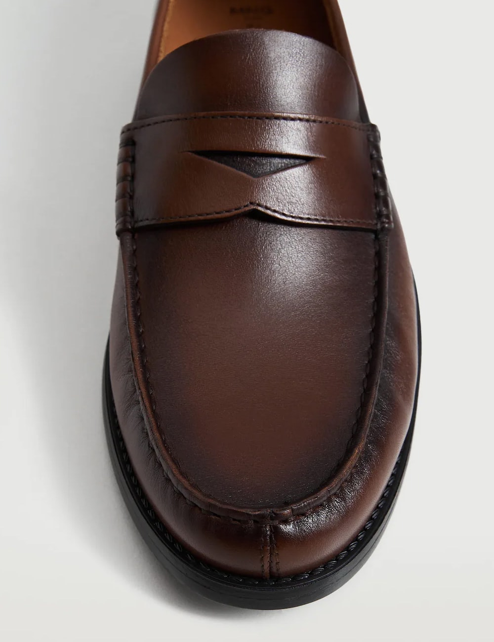 Leather penny loafers